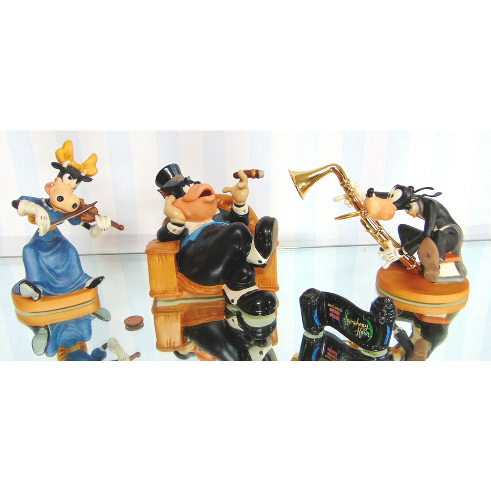 Disney Symphony Hour Set 4 Sylvester Macaroni Goofy Note Clarabelle Title Boxed